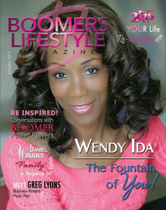 Wendy Ida on the cover of Boomers Lifestyle magazine
