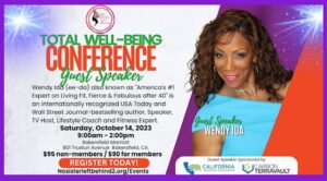 Wendy Ida at Total Well Being Conference